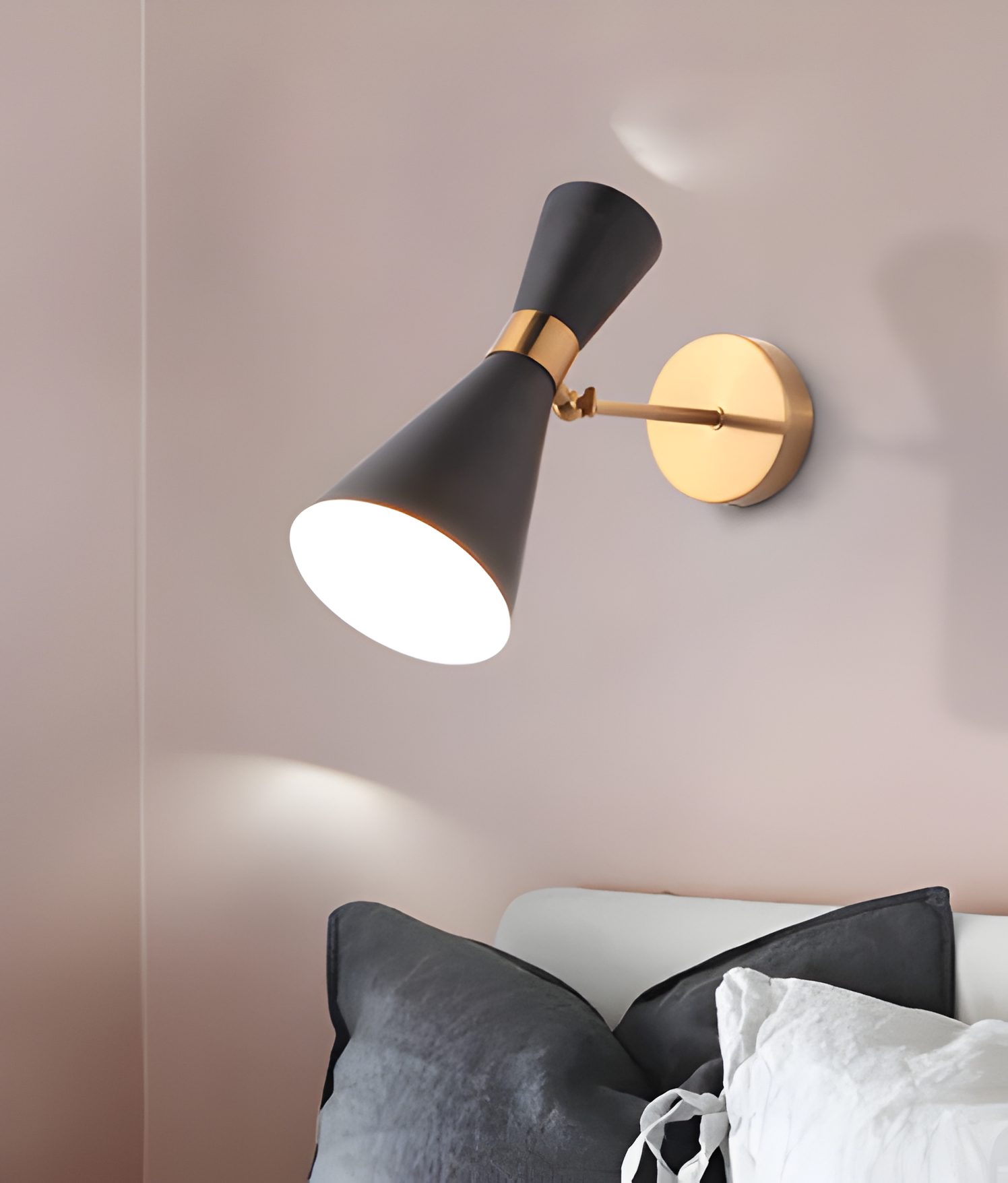 SleekIron Vägglampa - Minimalistisk Svart/vit Vägglampa - Justerbar Up Down Vägglampa LED