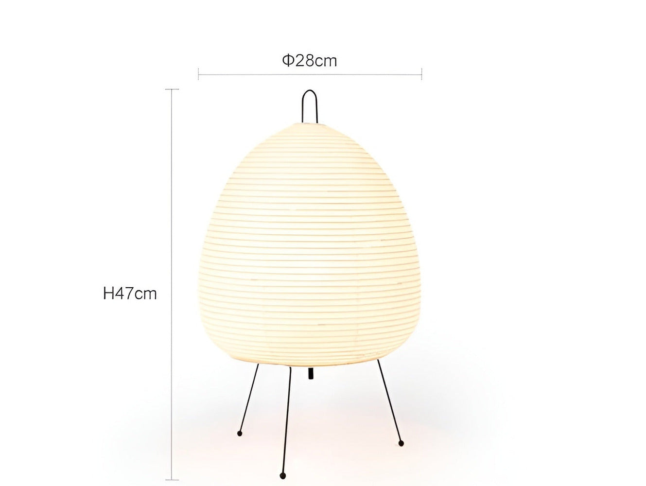 SmartGlow - Elegant Sladdlös Ricepaper LED-Bordslampa