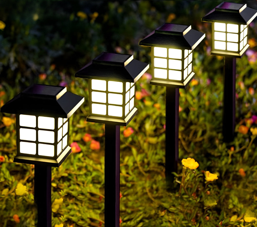 SolarPath-Lampa - 2/4/8 Delar Slitstark och Energieffektiv Solcellslampa för Trädgården