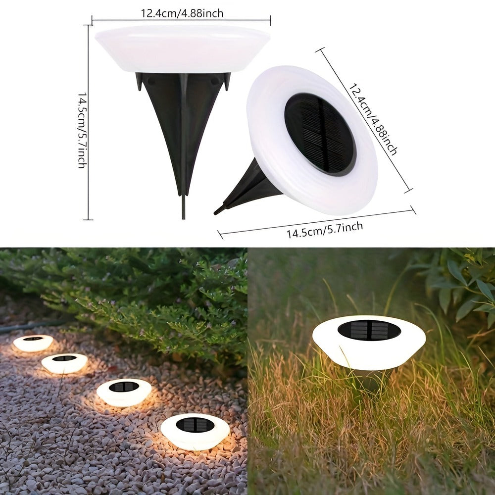 Solaris - Snygg modern LED-solcellslampa för Utomhusbruk