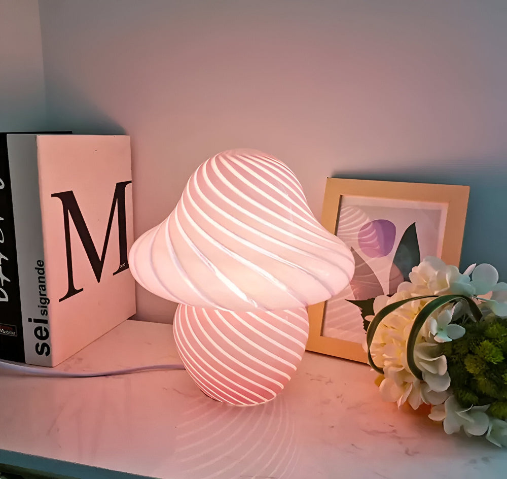 Elegant, Svampinspirerad Bordslampa för Mysig Heminredning