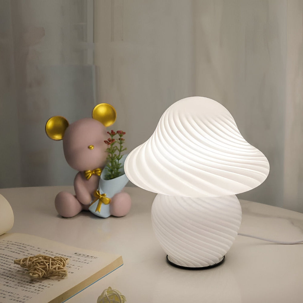 Elegant, Svampinspirerad Bordslampa för Mysig Heminredning