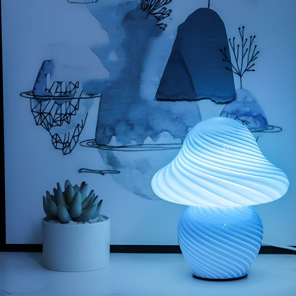 Elegant, Svampinspirerad Bordslampa för Mysig Heminredning