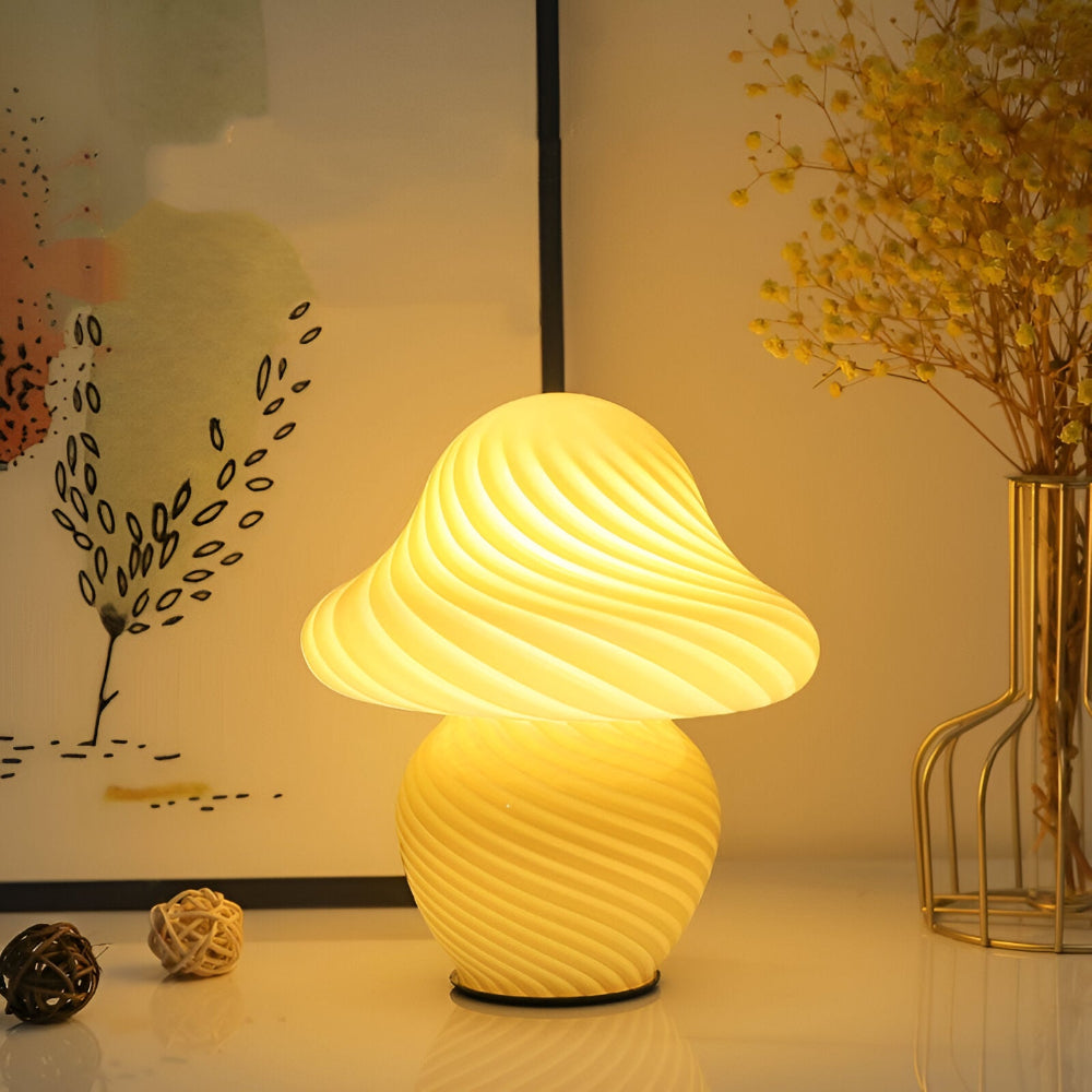 Elegant, Svampinspirerad Bordslampa för Mysig Heminredning
