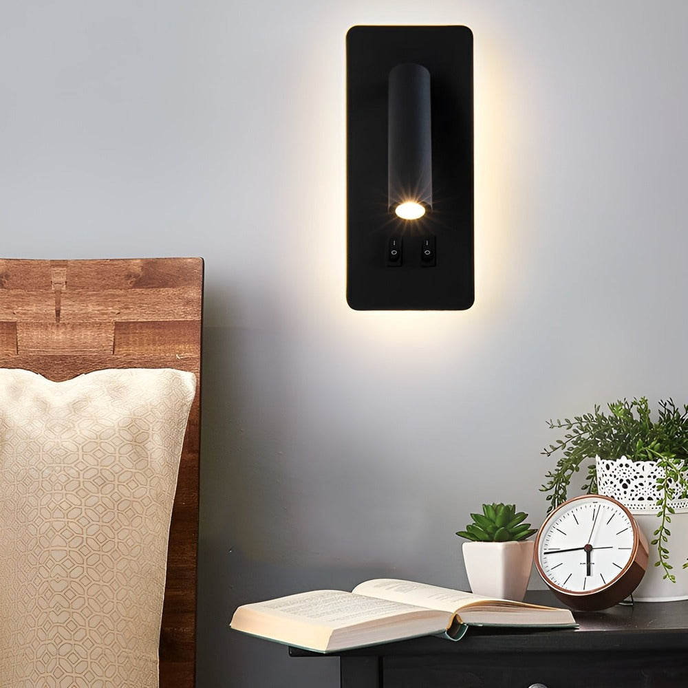 Minimalistisk Cylinder-Vägglampa - Roterande Vägglampa av Järn