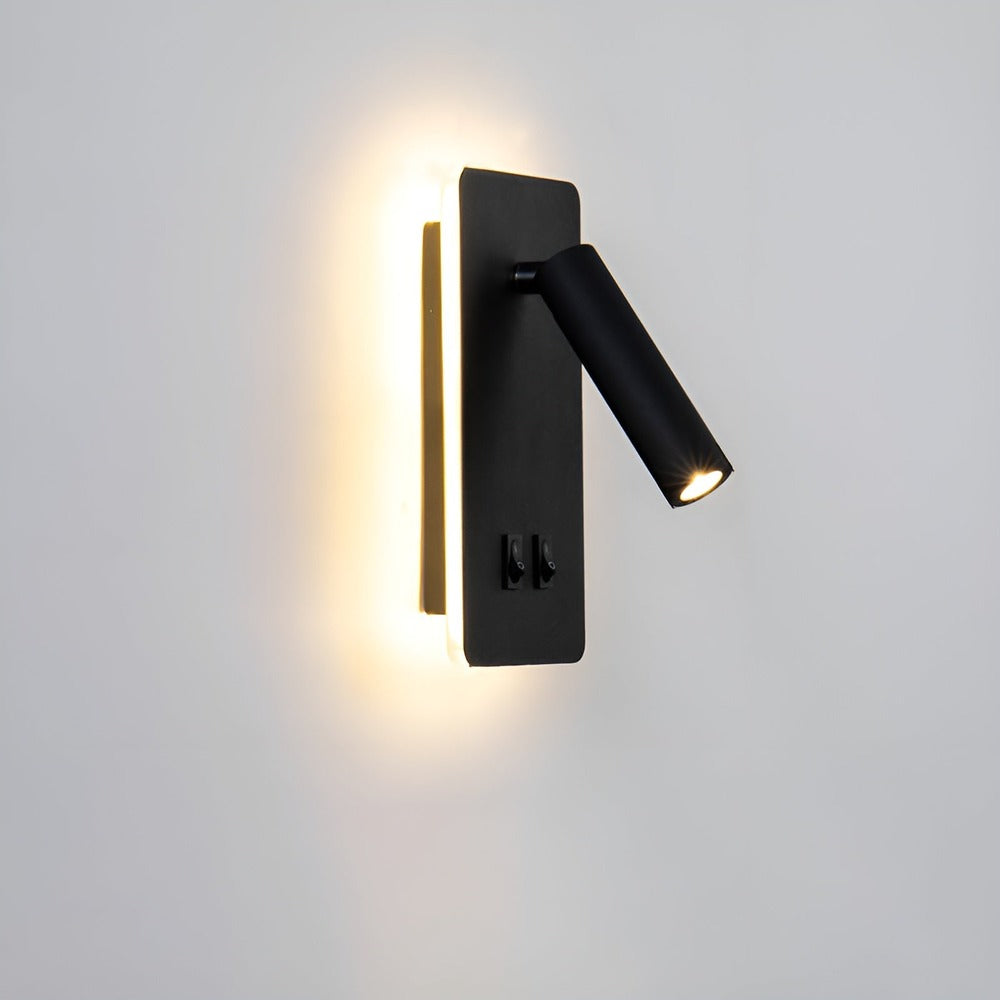 Minimalistisk Cylinder-Vägglampa - Roterande Vägglampa av Järn