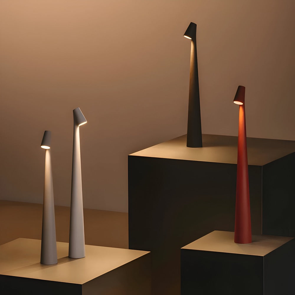 Trådlös LED-bordslampa 35/45 cm – dimbar, modern design, många färger