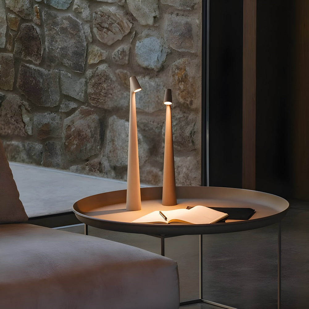 Trådlös LED-bordslampa 35/45 cm – dimbar, modern design, många färger