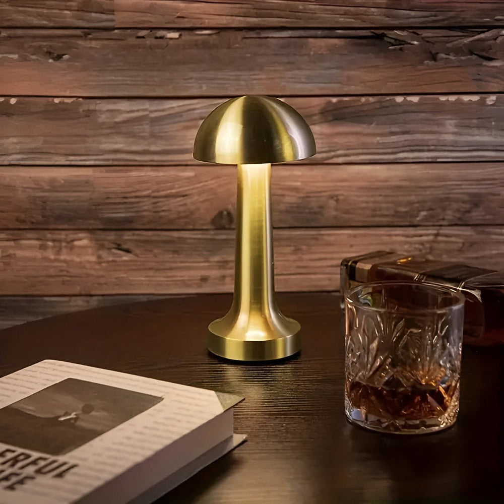 TopTouch Bordslampa - Sladdlös LED-lampa med Retrosvamp