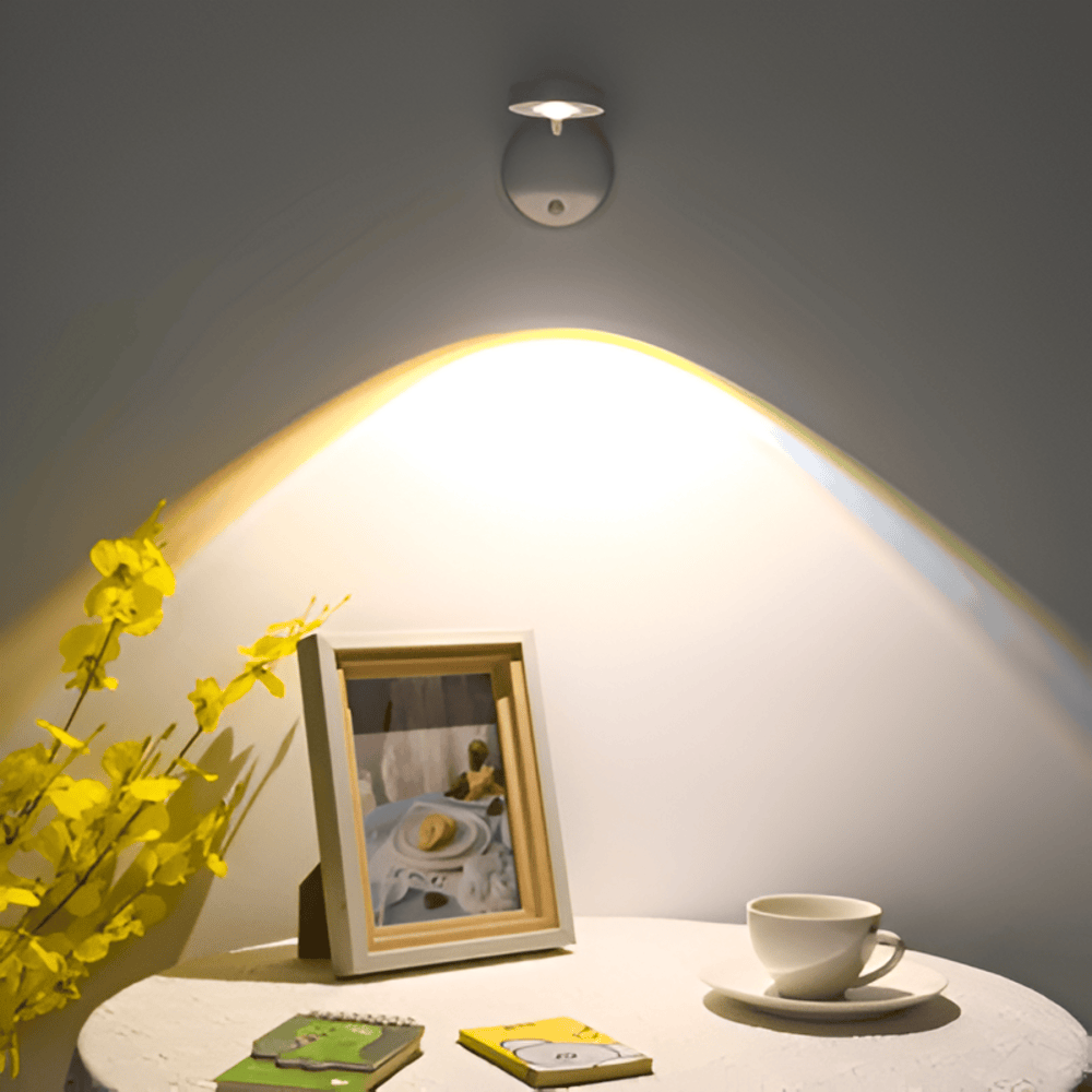 Rörelsestyrd Trådlös LED Spotlampa - Vägglampa för Inomhus- och Utomhusbruk