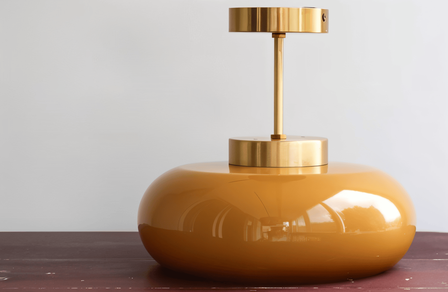 Klassisk Gul Vintage Taklampa - Retro Taklampor för Halv Infälld Montering