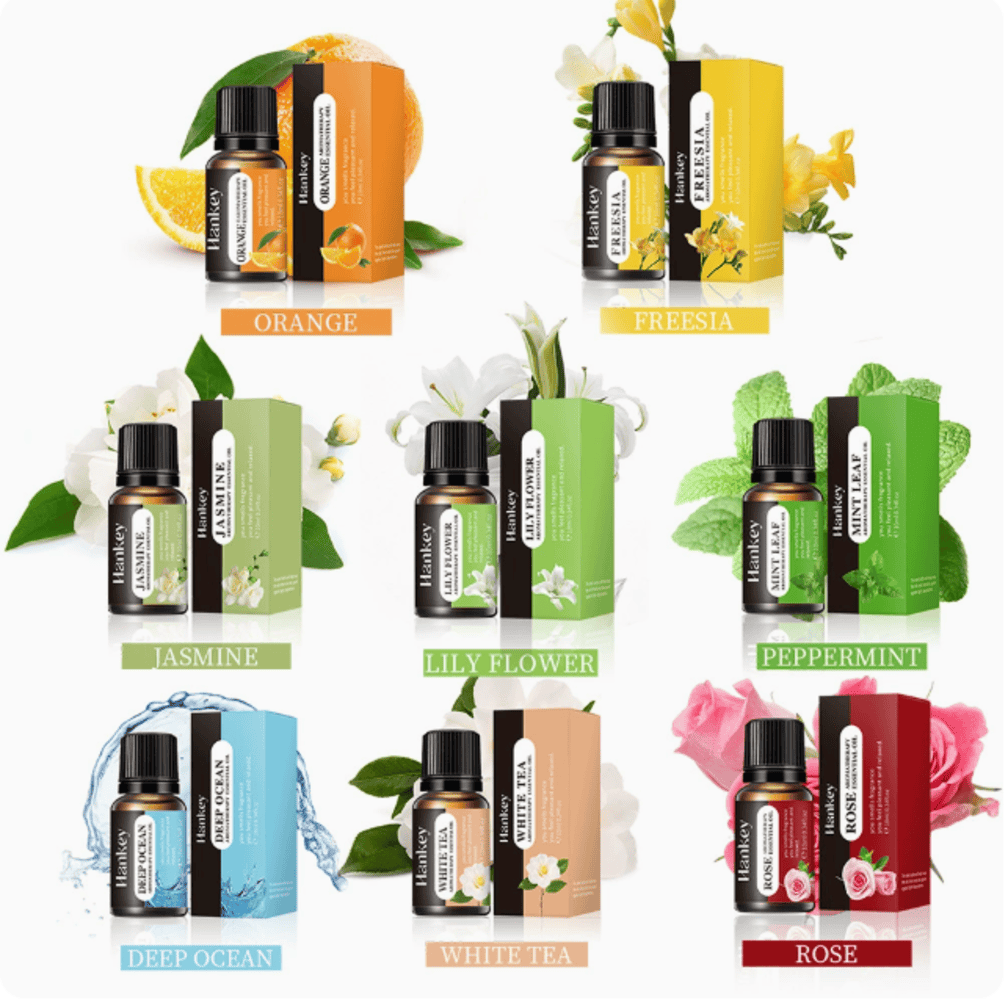 GloMist Luftfuktare - 7 Färgskiftande LED-lampor och USB-driven Aromdiffusor