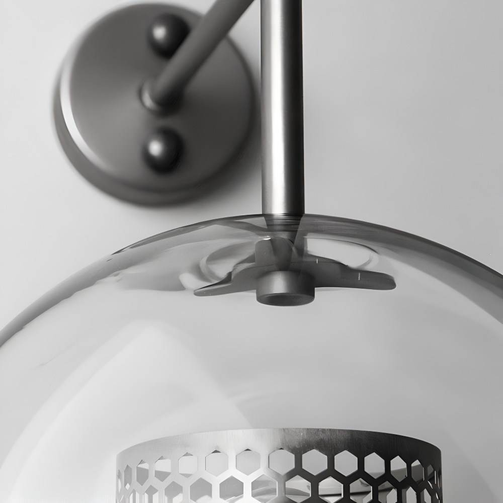 Orbee Vägglampa - Stilren Glas Vägglampa - Honungskaka Vägglampdesign - Vintage Vägglampor LED