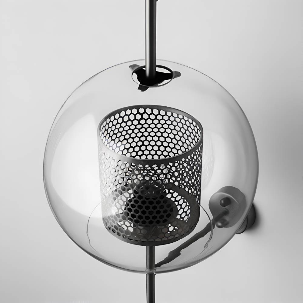 Orbee Vägglampa - Stilren Glas Vägglampa - Honungskaka Vägglampdesign - Vintage Vägglampor LED