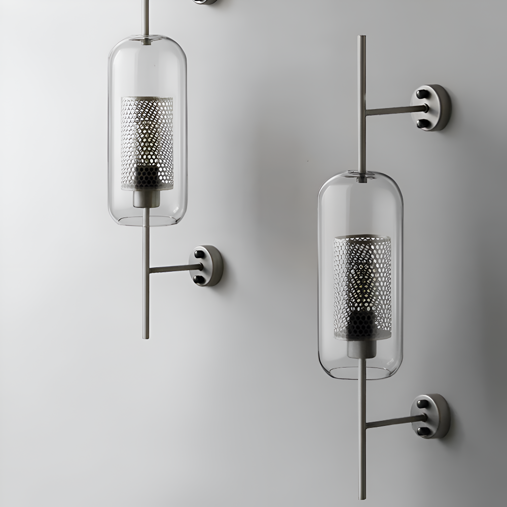 Orbee Vägglampa - Stilren Glas Vägglampa - Honungskaka Vägglampdesign - Vintage Vägglampor LED