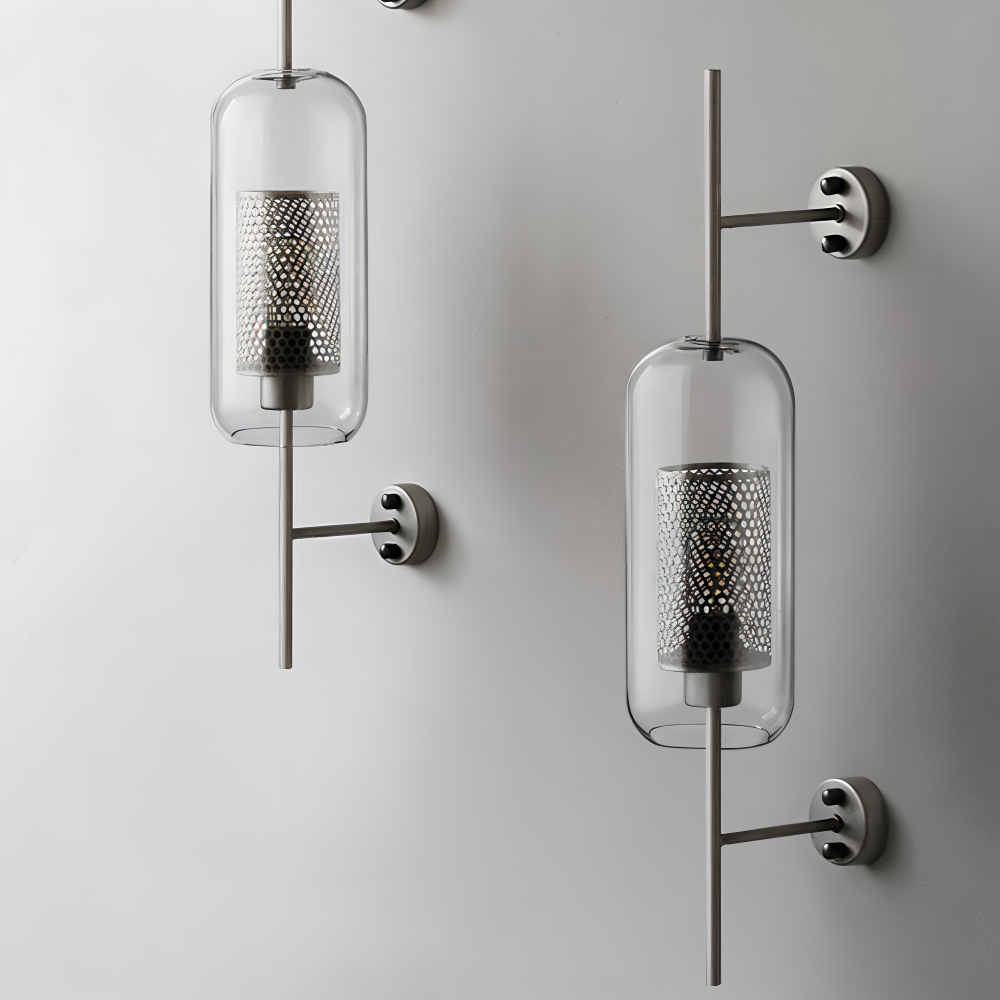 Orbee Vägglampa - Stilren Glas Vägglampa - Honungskaka Vägglampdesign - Vintage Vägglampor LED