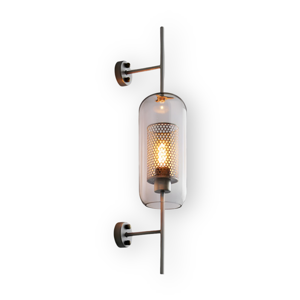 Orbee Vägglampa - Stilren Glas Vägglampa - Honungskaka Vägglampdesign - Vintage Vägglampor LED