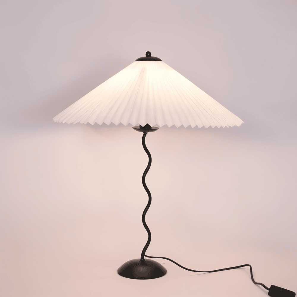 Ori Squiggle Lampa - Fälld Bordslampa - Origami LED Bordslampa