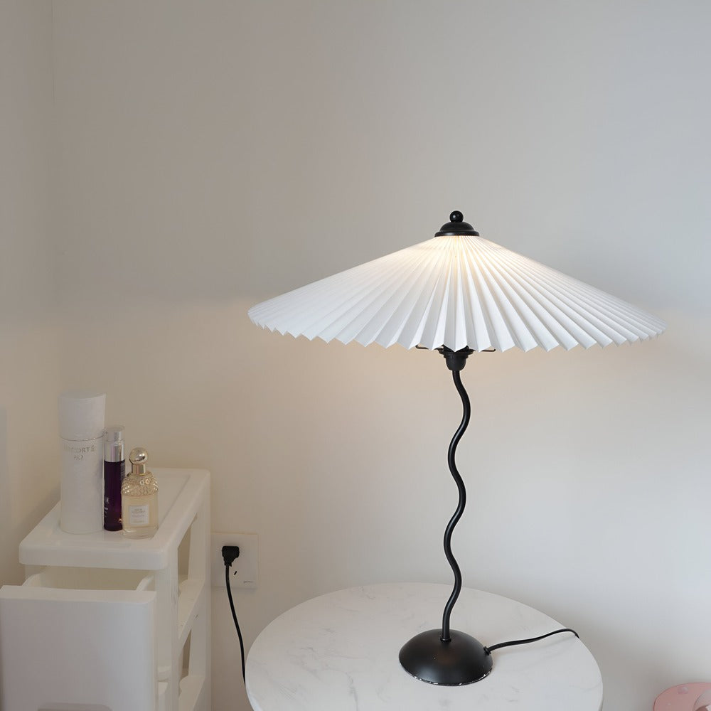 Ori Squiggle Lampa - Fälld Bordslampa - Origami LED Bordslampa