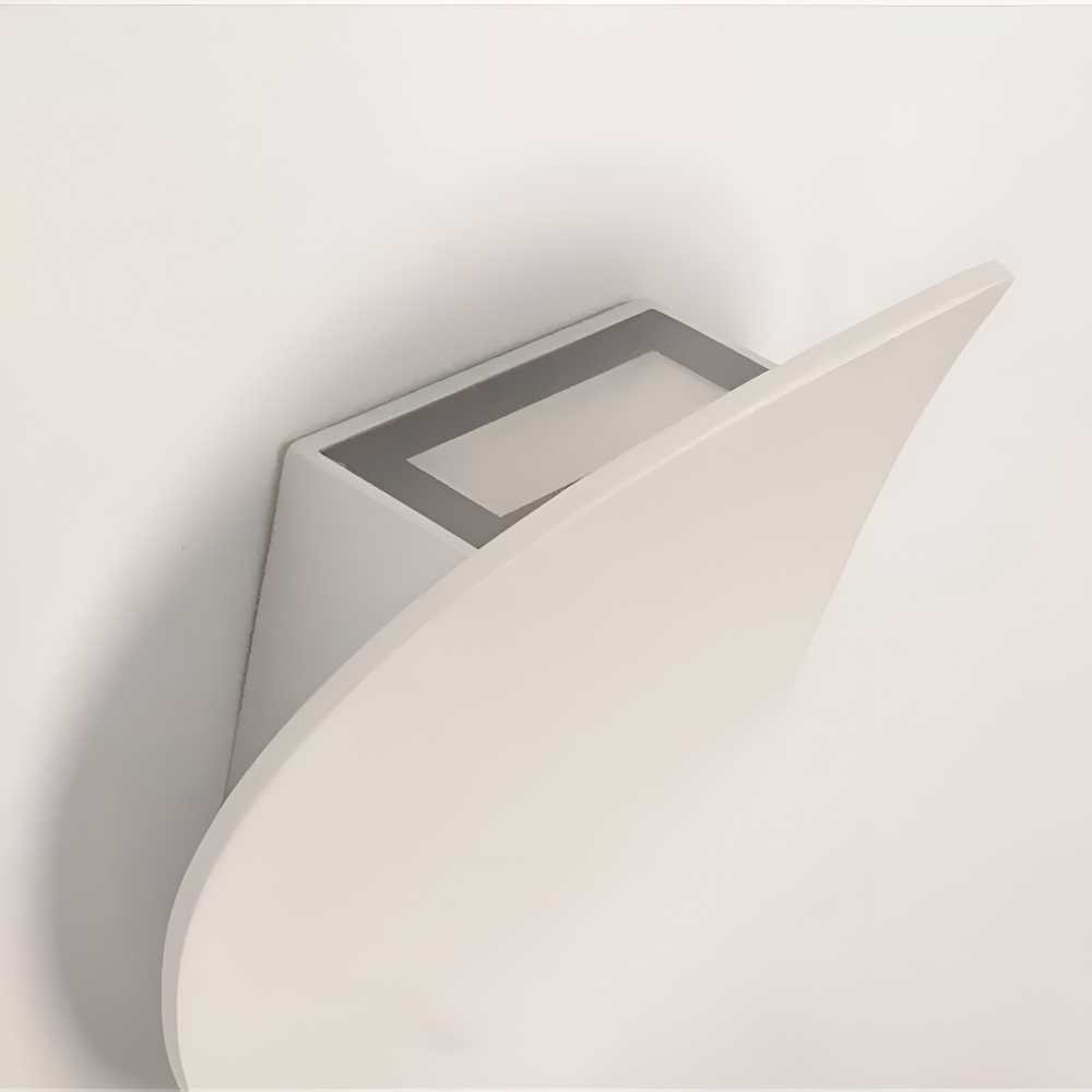 Oval Modern Vägglampa - Inbyggd Aluminium Vägglampa - Minimalistisk Vägglampdesign - Vägglampor LED Inomhus