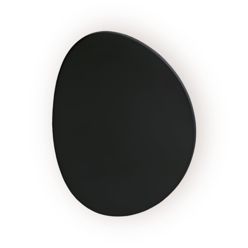 Oval Modern Vägglampa - Inbyggd Aluminium Vägglampa - Minimalistisk Vägglampdesign - Vägglampor LED Inomhus