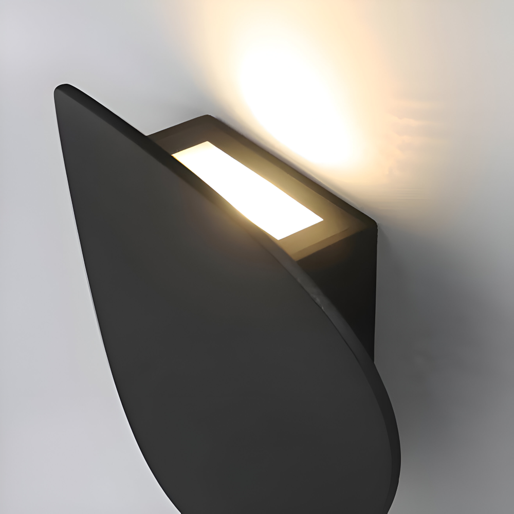 Oval Modern Vägglampa - Inbyggd Aluminium Vägglampa - Minimalistisk Vägglampdesign - Vägglampor LED Inomhus