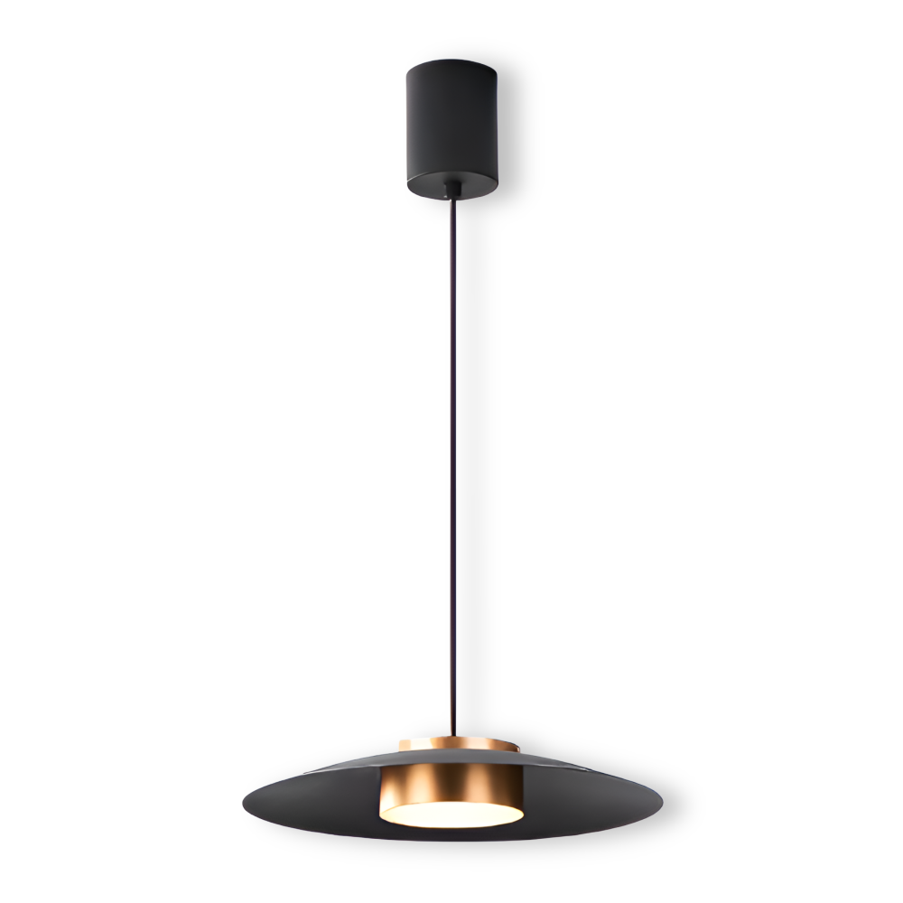 PlateLux Hänglampa - Nordisk Pendellampa - Svart Industriell Pendellampa