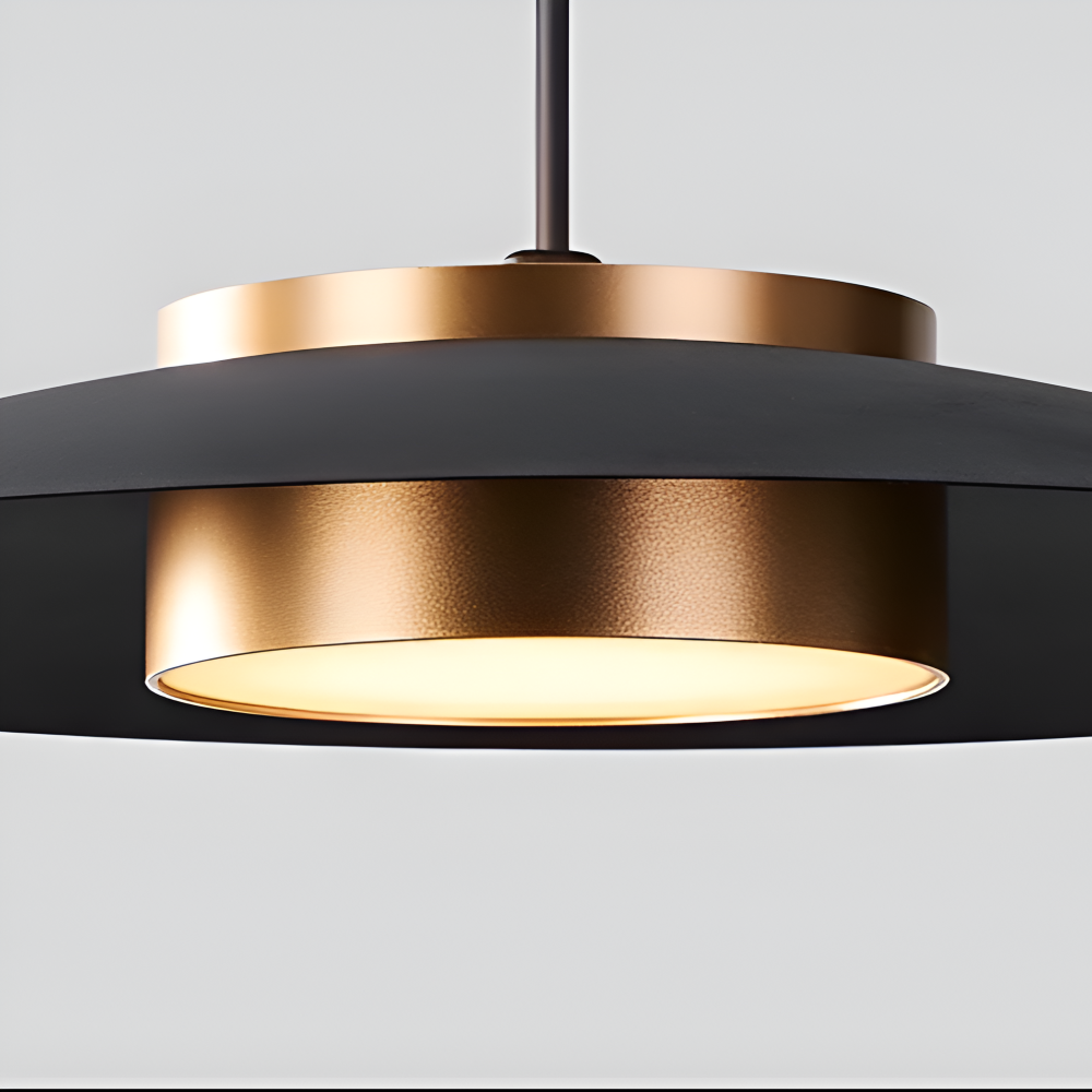 PlateLux Hänglampa - Nordisk Pendellampa - Svart Industriell Pendellampa