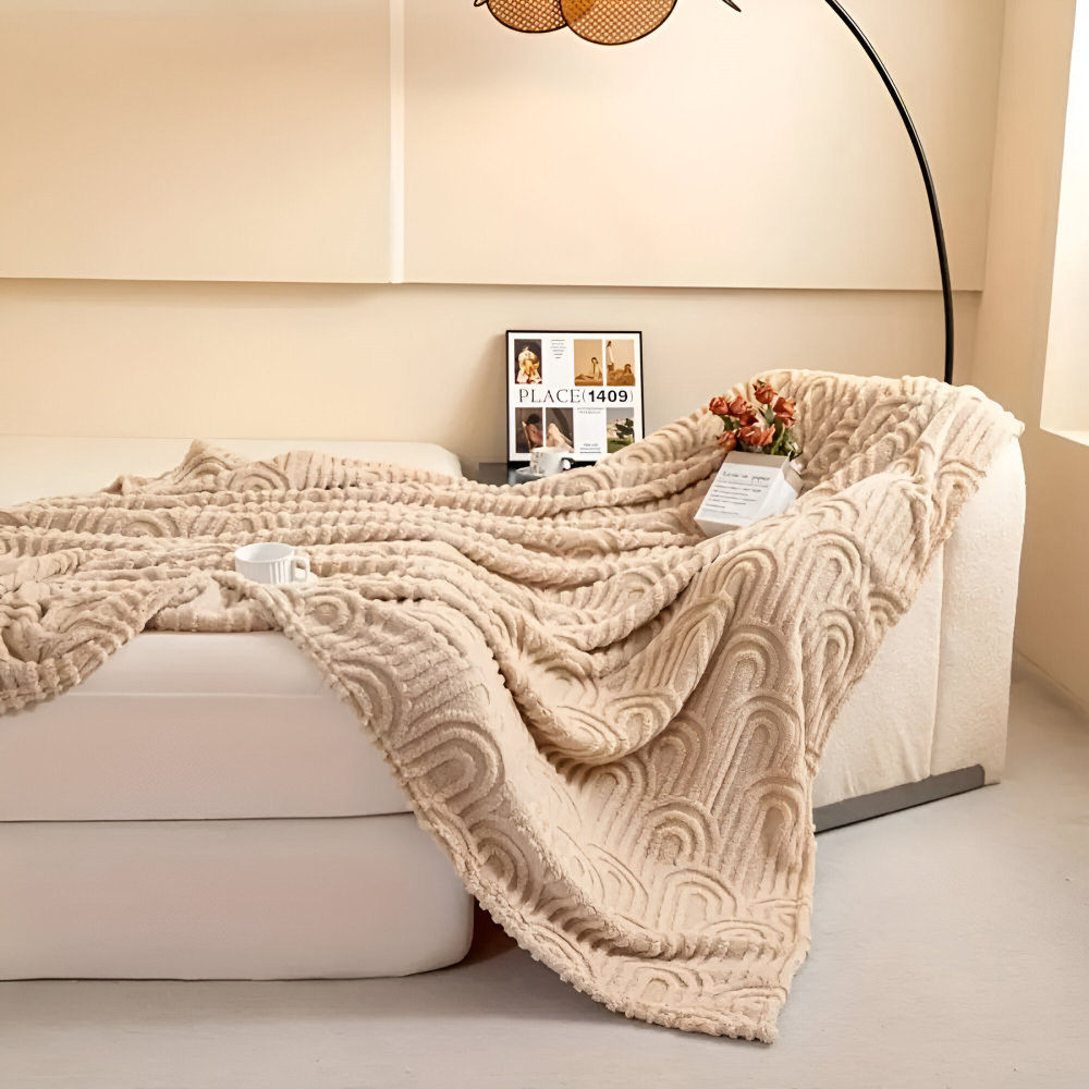 Plush Samt Arkitekturdesign Mysfilt för ultimat komfort