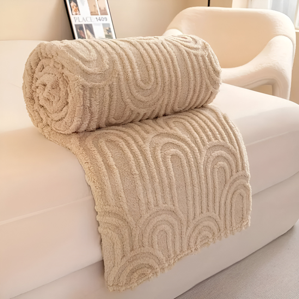 Plush Samt Arkitekturdesign Mysfilt för ultimat komfort