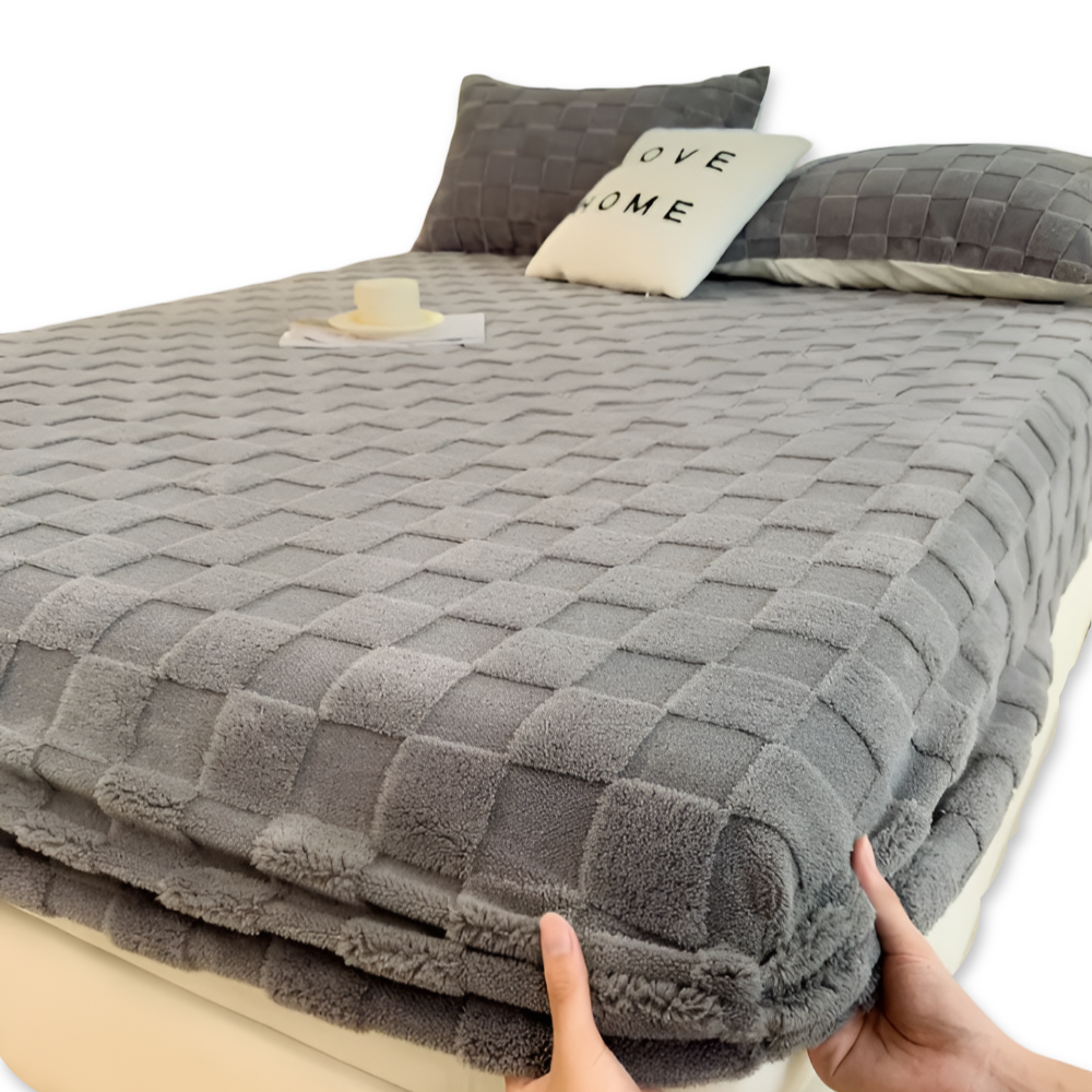 Premium Fluffiga Vinter Spannlakan – Rutschfri Komfort, Andningsbar, Extra Tjock och Mjuk Lakan