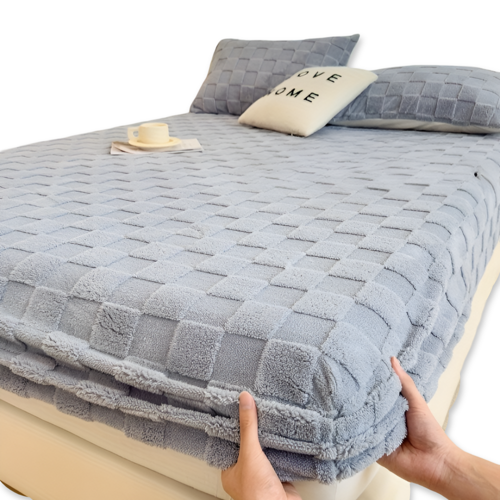 Premium Fluffiga Vinter Spannlakan – Rutschfri Komfort, Andningsbar, Extra Tjock och Mjuk Lakan