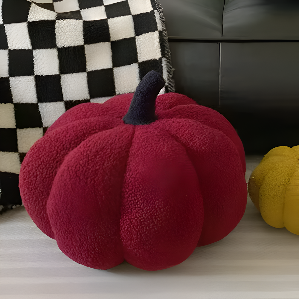 Pumpkin Cush - Texturerad Pumpa Plyschkudde