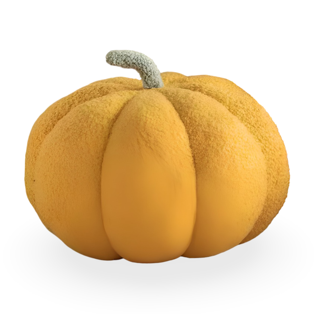 Pumpkin Cush - Texturerad Pumpa Plyschkudde
