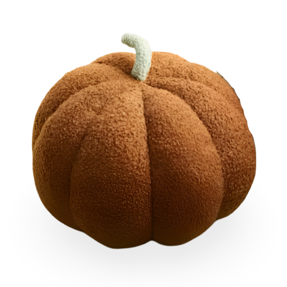 Pumpkin Cush - Texturerad Pumpa Plyschkudde