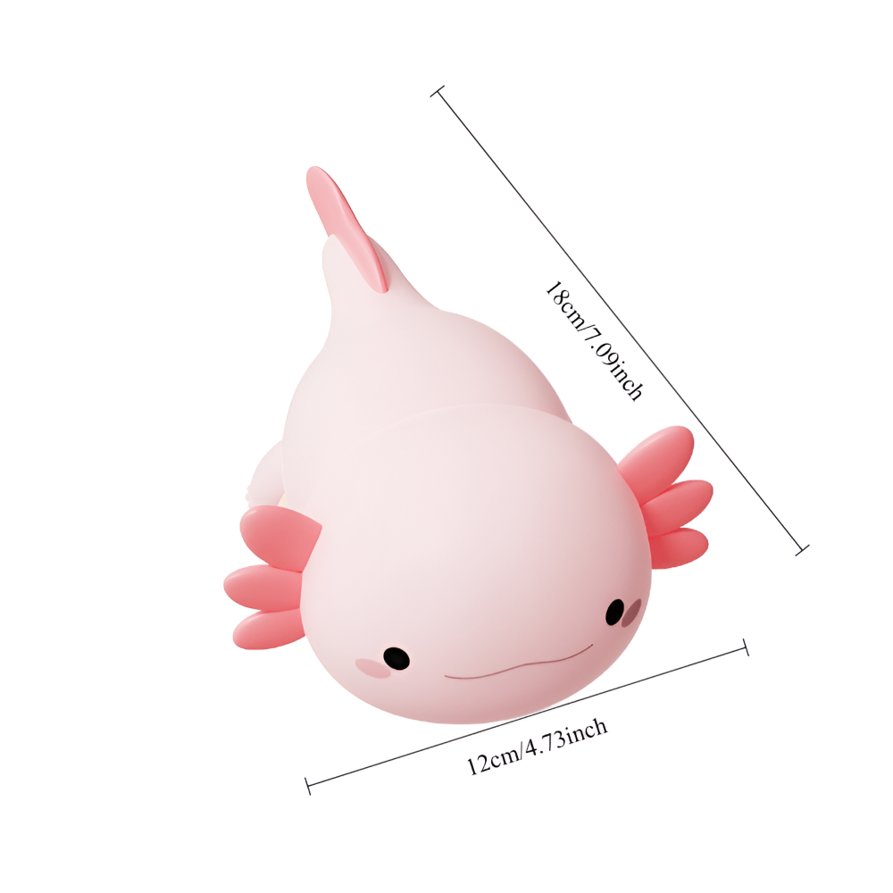 Uppladdningsbar Axolotl Silikon Nattljus - Bärbart Barn Nattljus