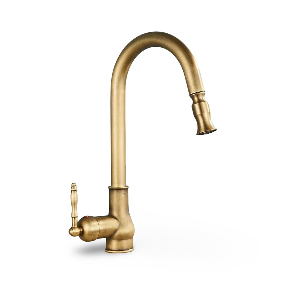 Retro Mässing Kran – Klassisk Antikdesign Kran Kök för Tidlös Elegans