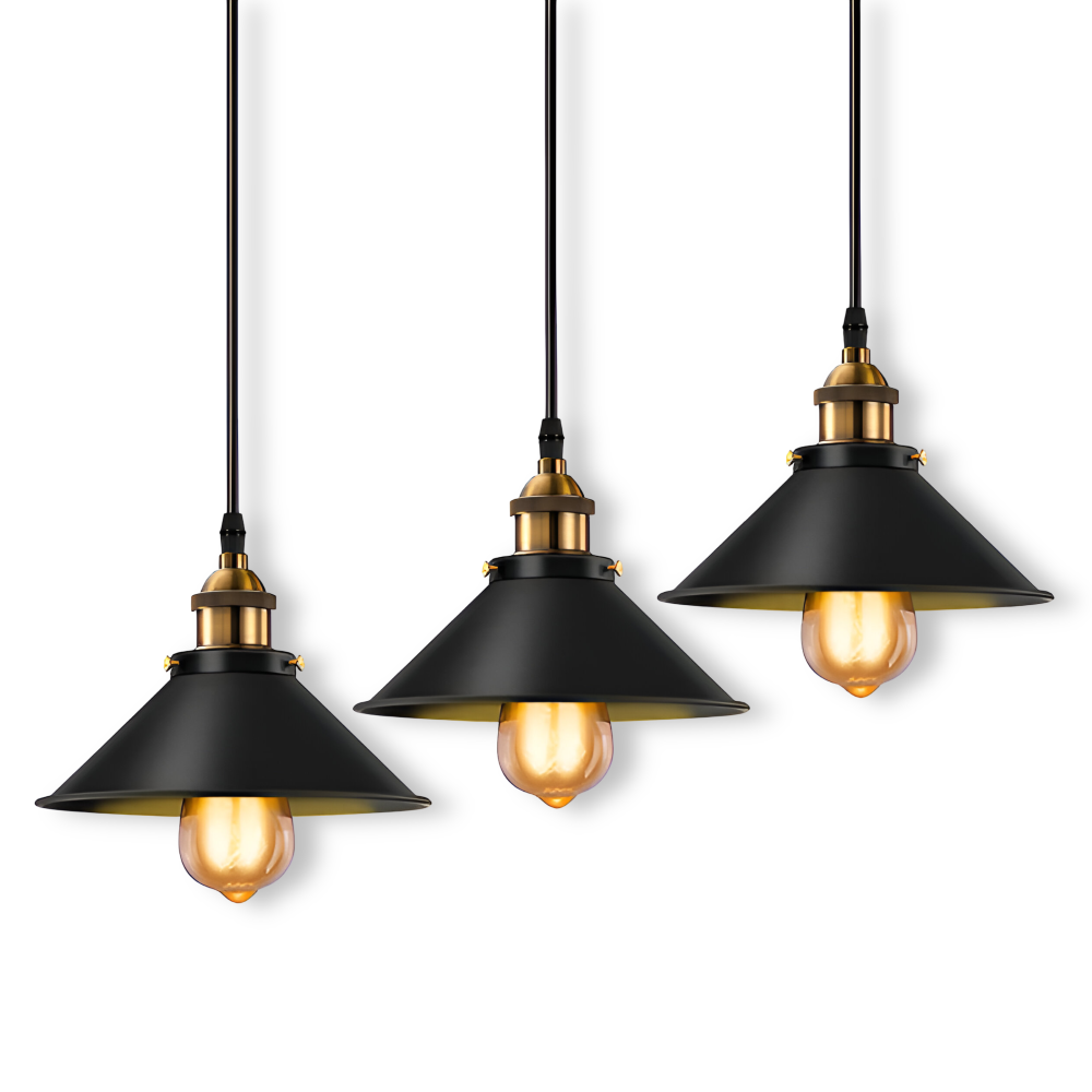 RetroDrop Hänglampa - Industriell Pendellampa - Retro LED Industriell Belysning