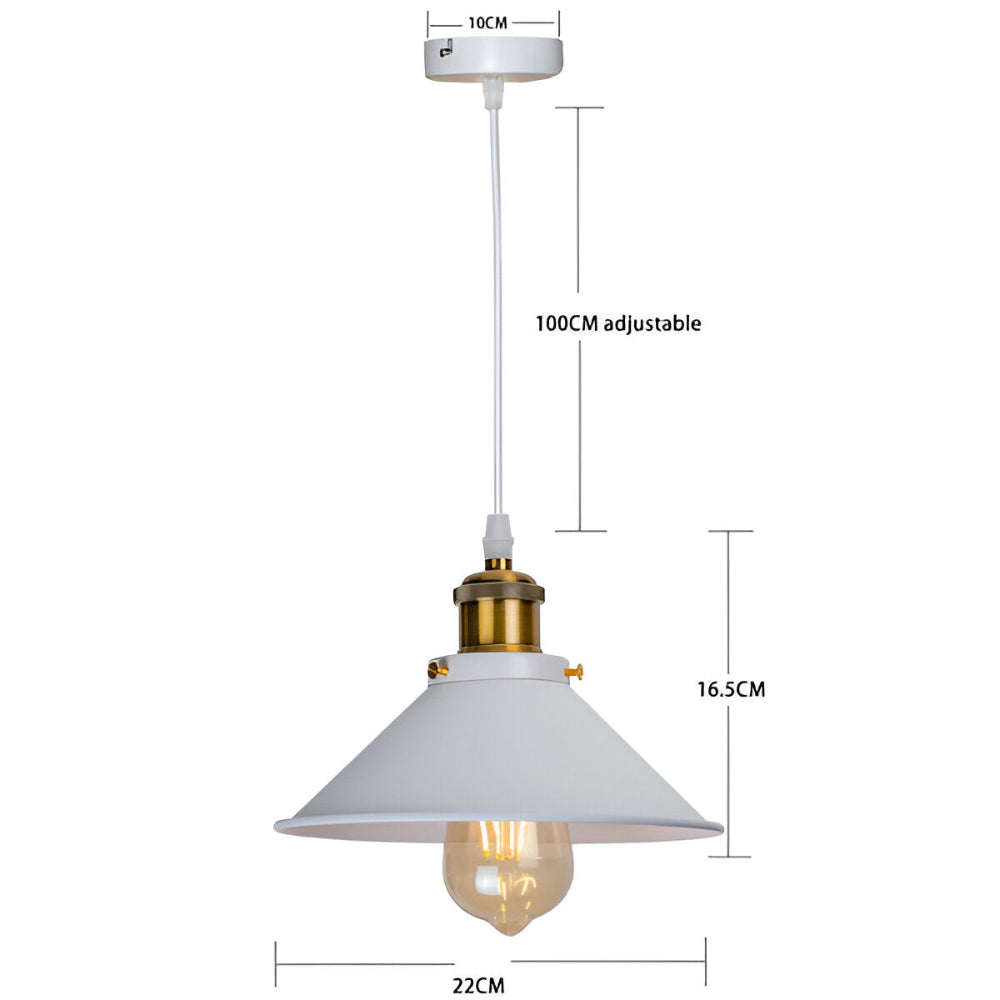 RetroDrop Hänglampa - Industriell Pendellampa - Retro LED Industriell Belysning