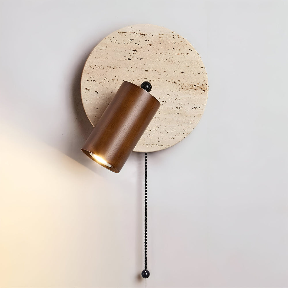 Mini Rund LED Vägglampa - Svängbar Vägglampa för Inredning