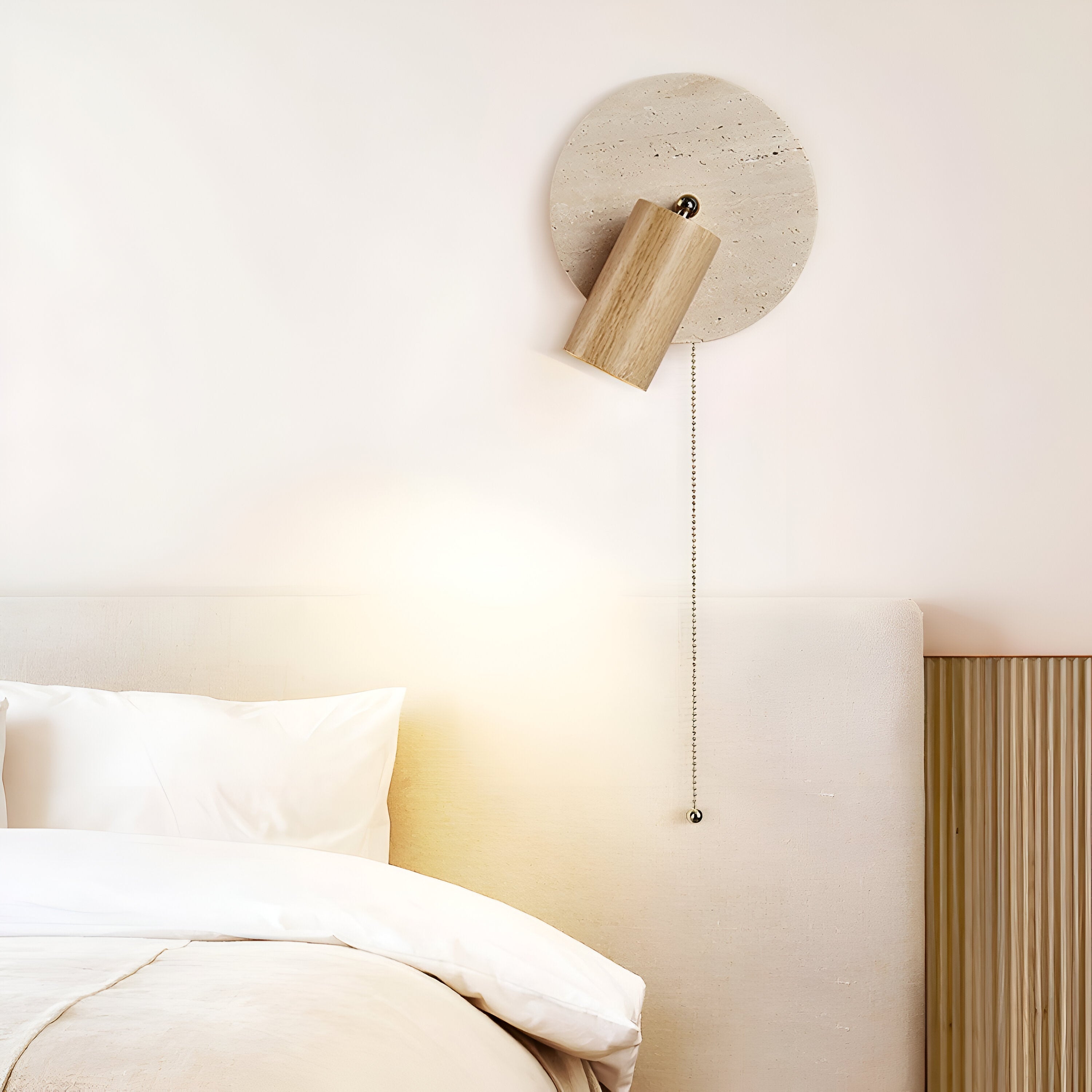 Mini Rund LED Vägglampa - Svängbar Vägglampa för Inredning