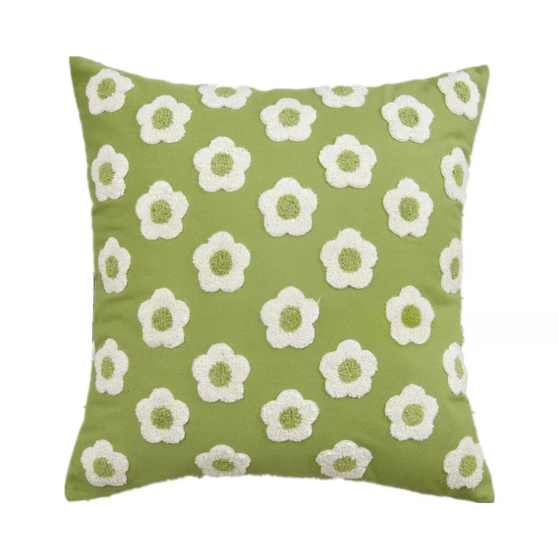 Kuddfodral Jacquard Med Brodyr 45x45 Cm
