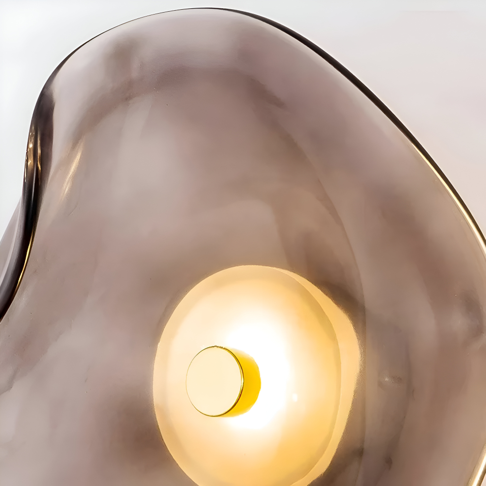 Skandinaviskt Inspirerad Böjd Glas Vägglampa - LED Vägglampa för Inomhusbruk i Japandi-design