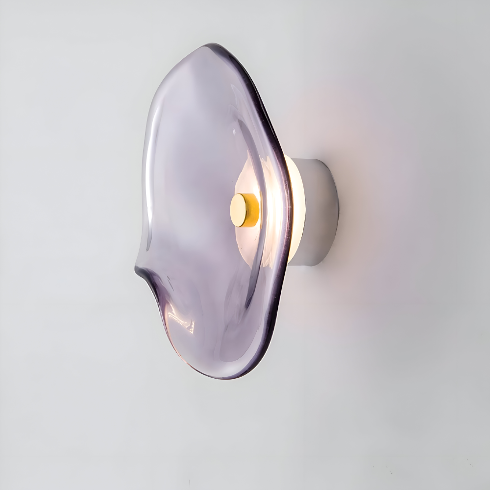 Skandinaviskt Inspirerad Böjd Glas Vägglampa - LED Vägglampa för Inomhusbruk i Japandi-design