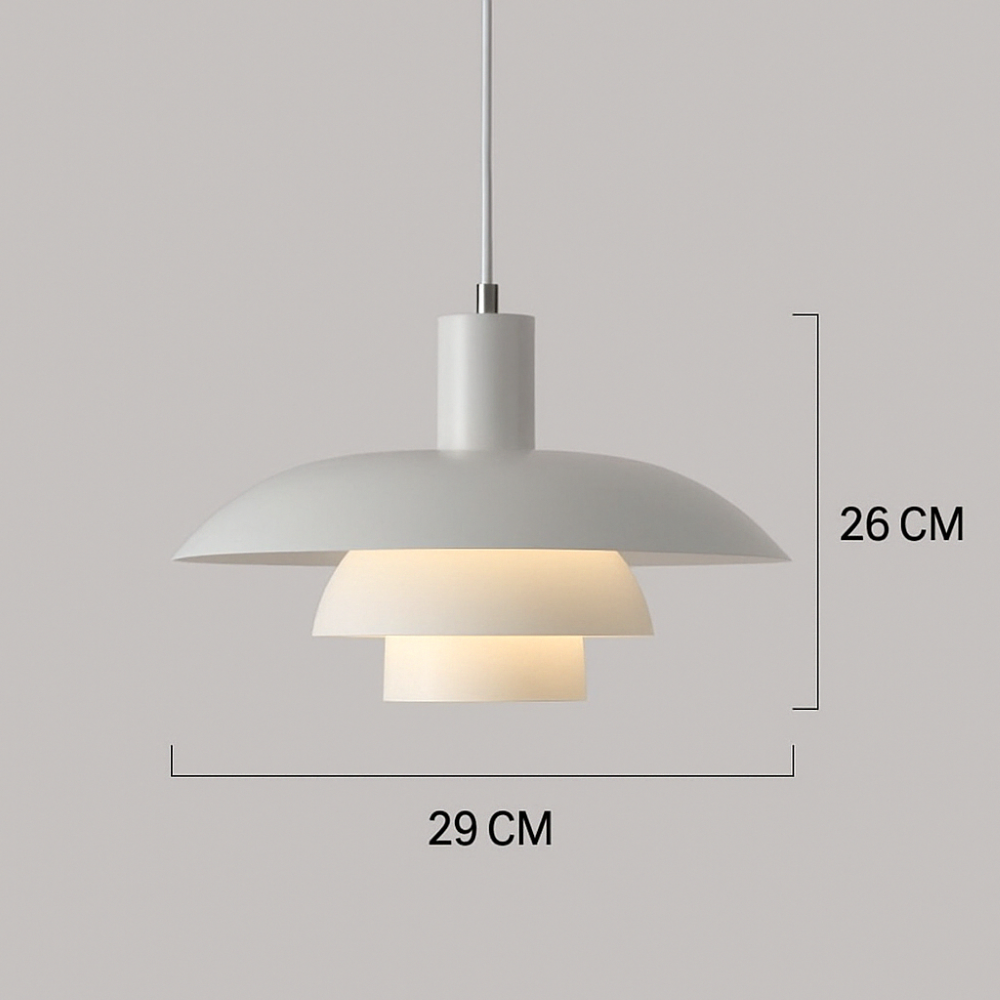 Skandinavisk Metall Hänglampa i Modern Design - Färgglad Pendellampa
