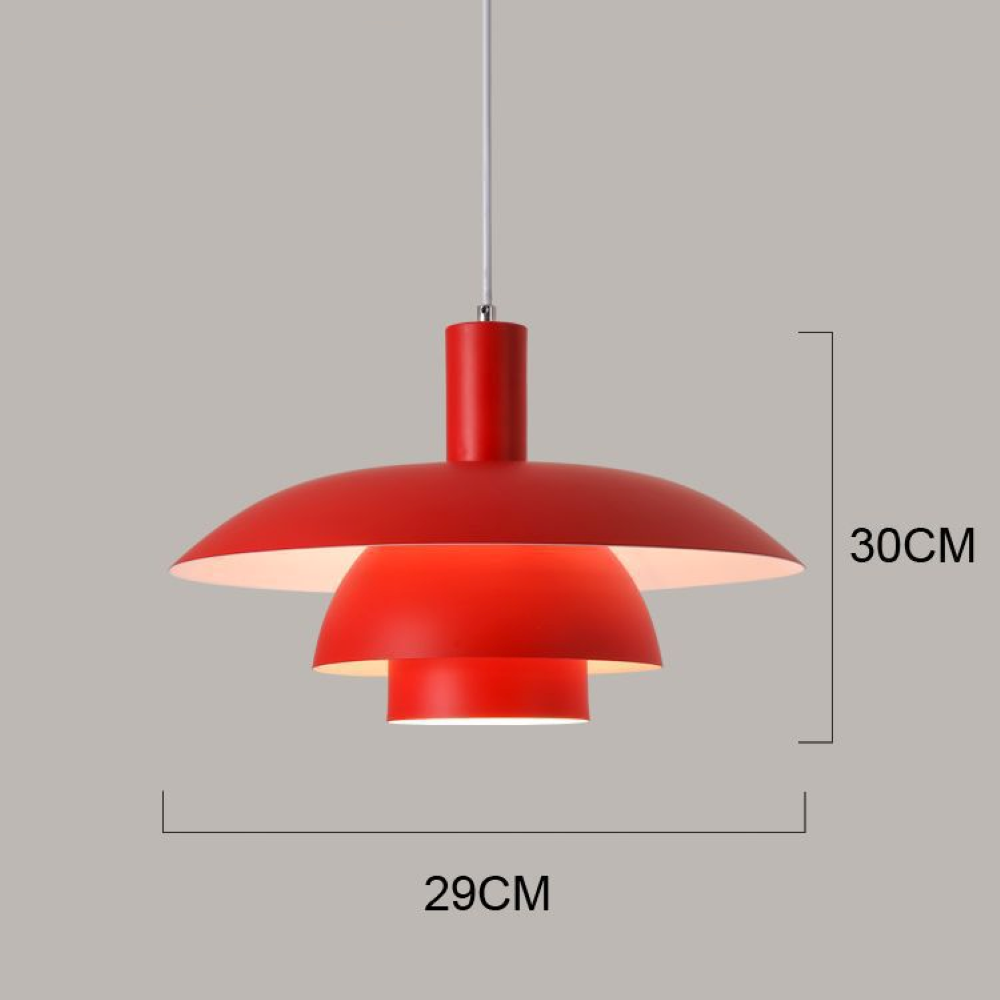 Skandinavisk Metall Hänglampa i Modern Design - Färgglad Pendellampa