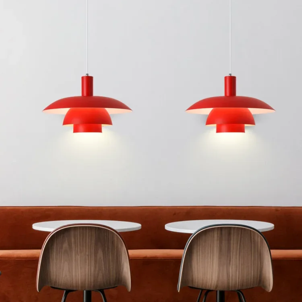 Skandinavisk Metall Hänglampa i Modern Design - Färgglad Pendellampa