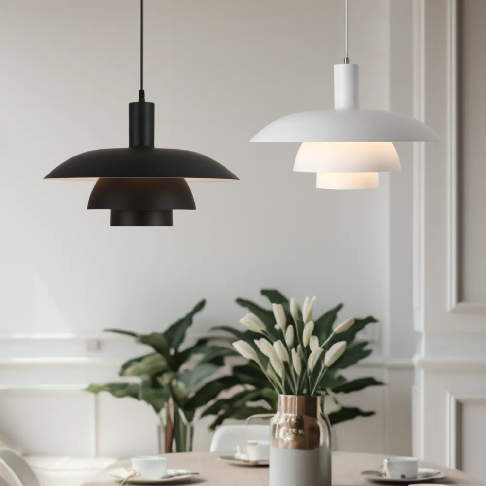Skandinavisk Metall Hänglampa i Modern Design - Färgglad Pendellampa