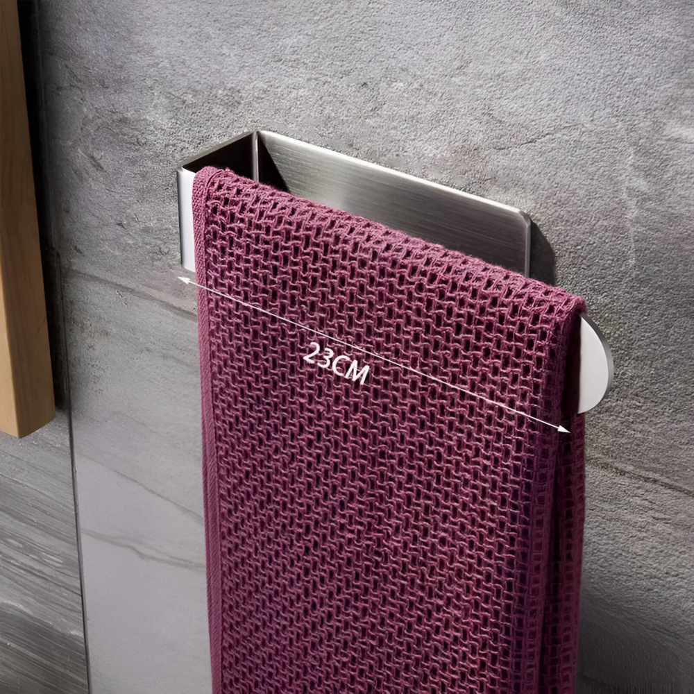 Självhäftande Handdukshållare Bad & Kök - 23cm/27cm Rostfritt Stål 304, Väggmontering