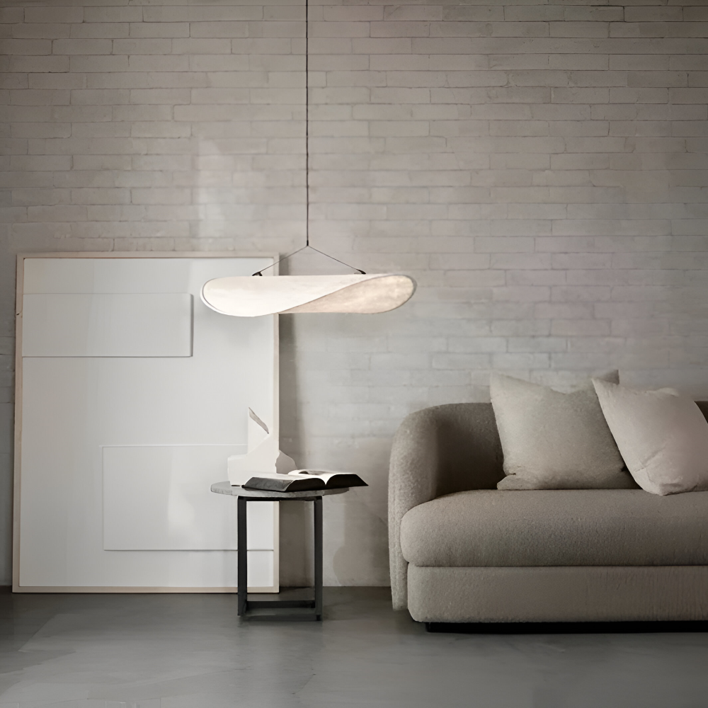 SilkyFab Pendellampa - Handgjord LED Hänglampa av Tyg